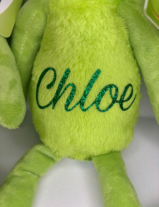 Green soft plush