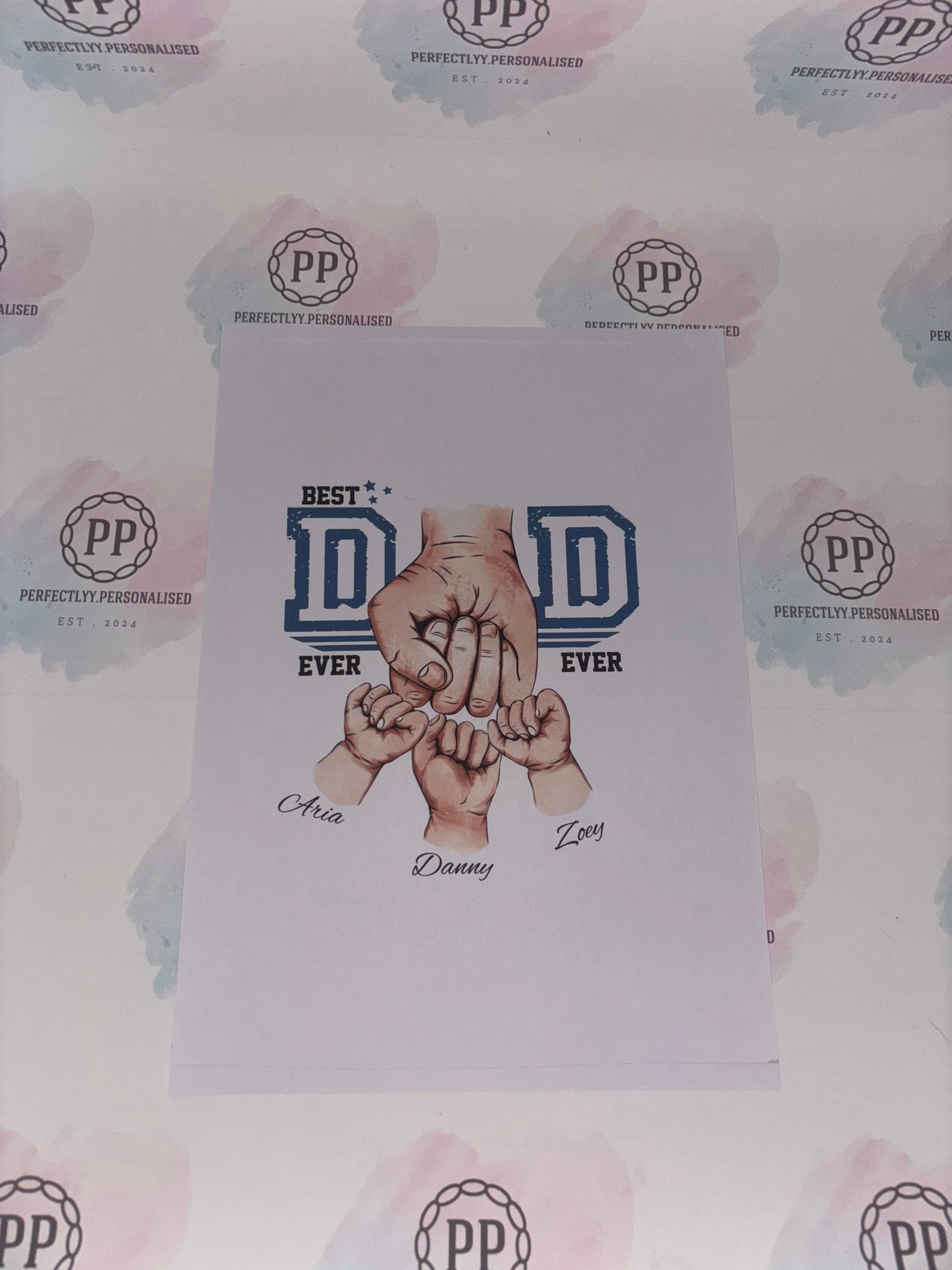 Custom Father’s Day print (1-6 hands)