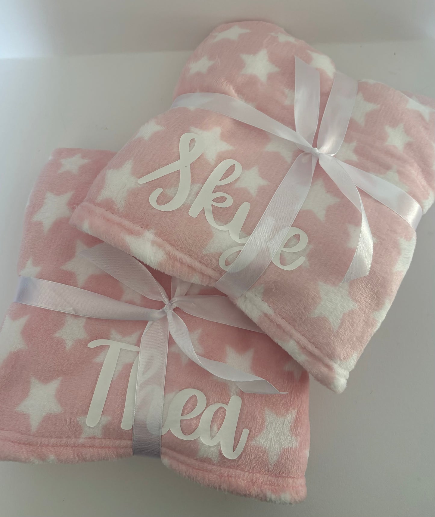 Personalised baby throws
