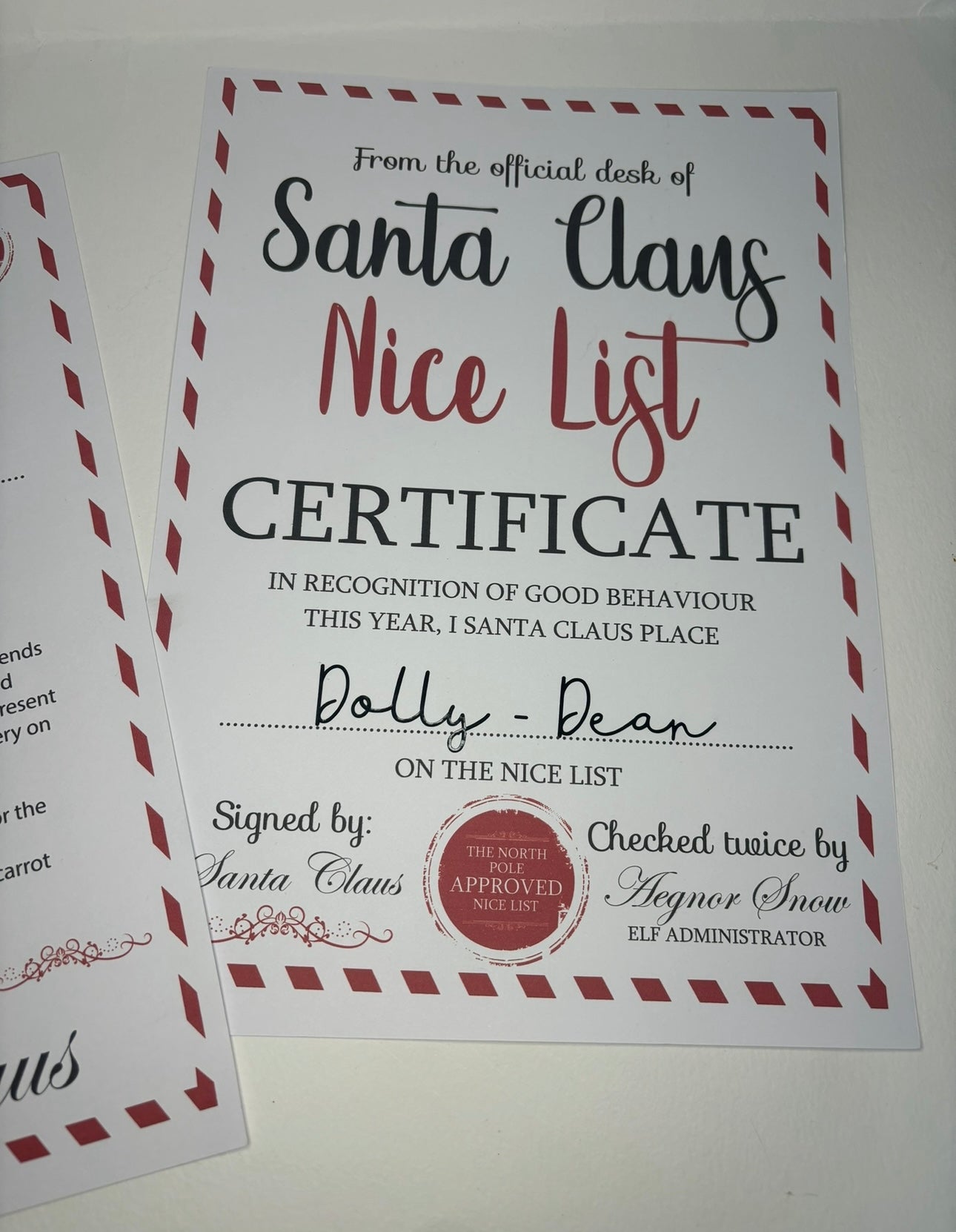 Custom Santa letters