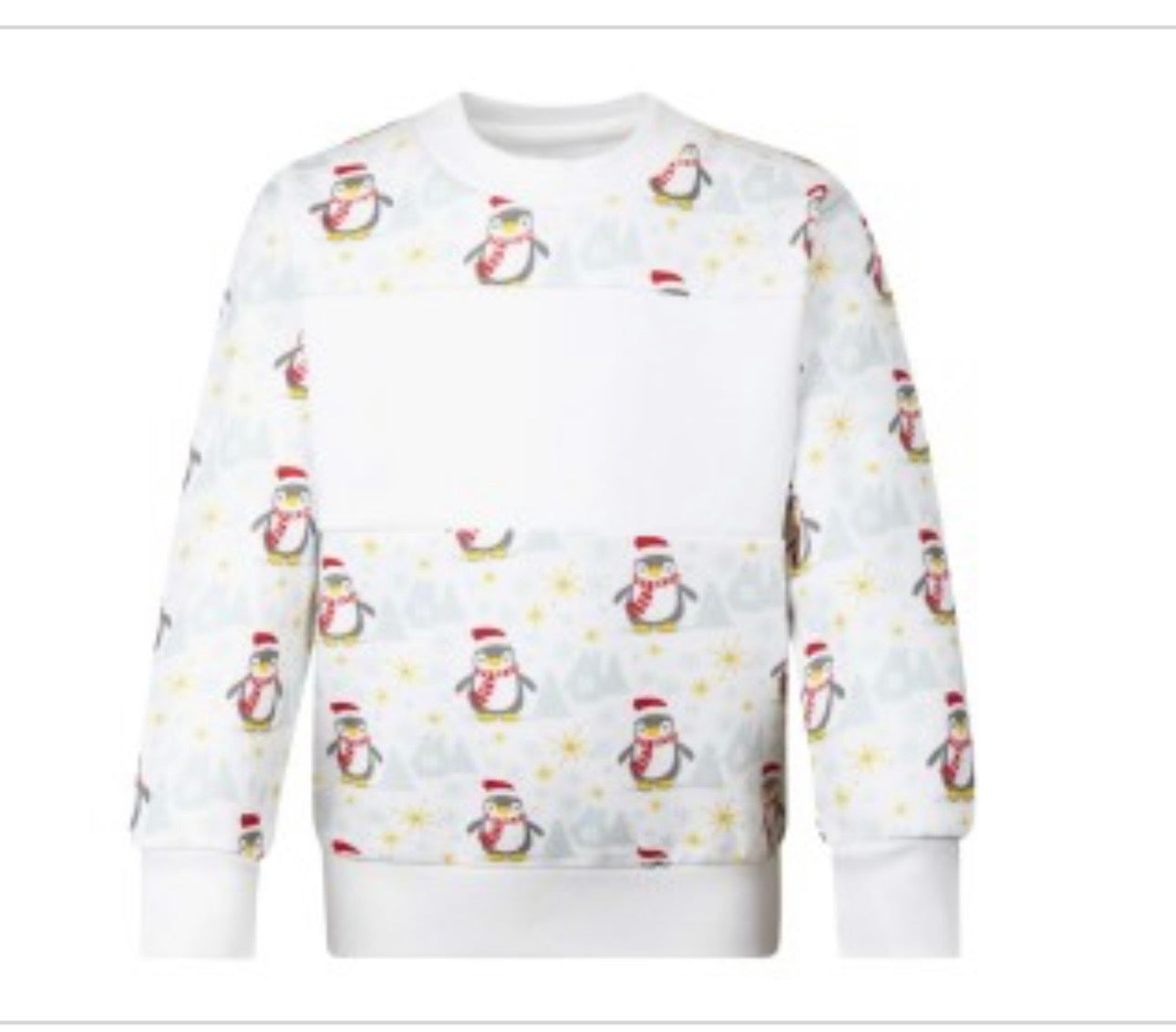 Custom penguin Christmas jumper