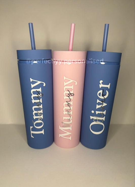 Personalised skinny tumblers