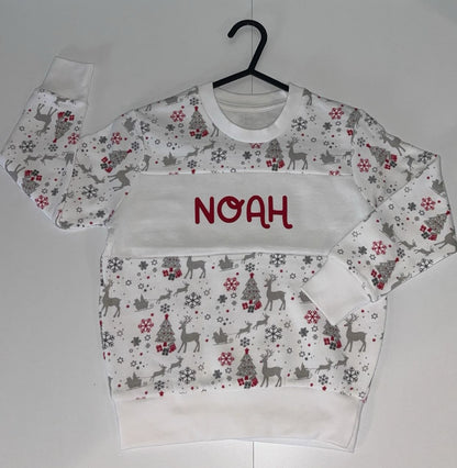 Custom reindeer Christmas jumpers