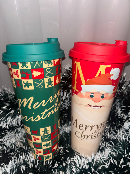 Christmas themed hot cup