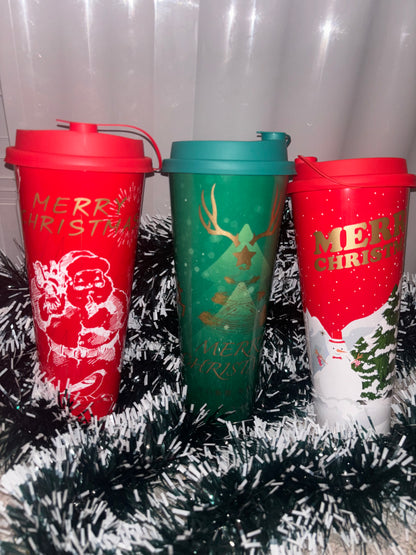 Christmas themed hot cup