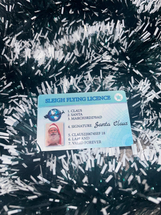 Santas Driving license
